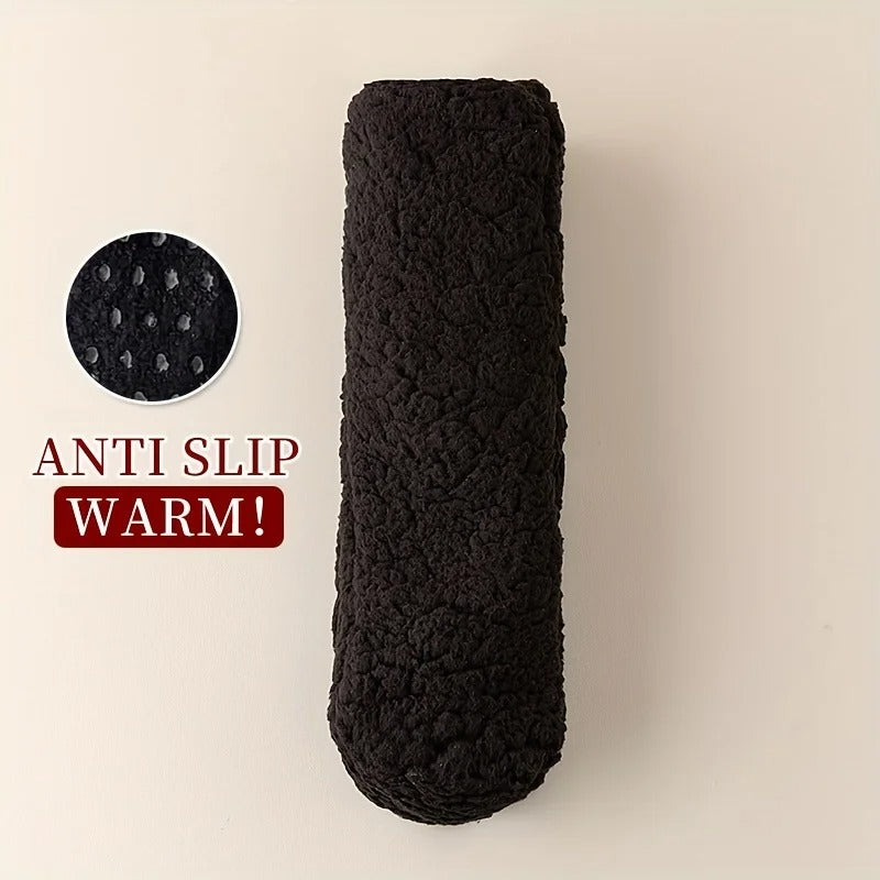 Antislip warme fleece huissokken