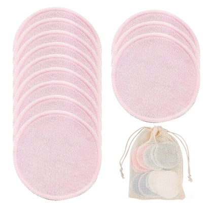 Herbruikbare bamboe make-up remover pads