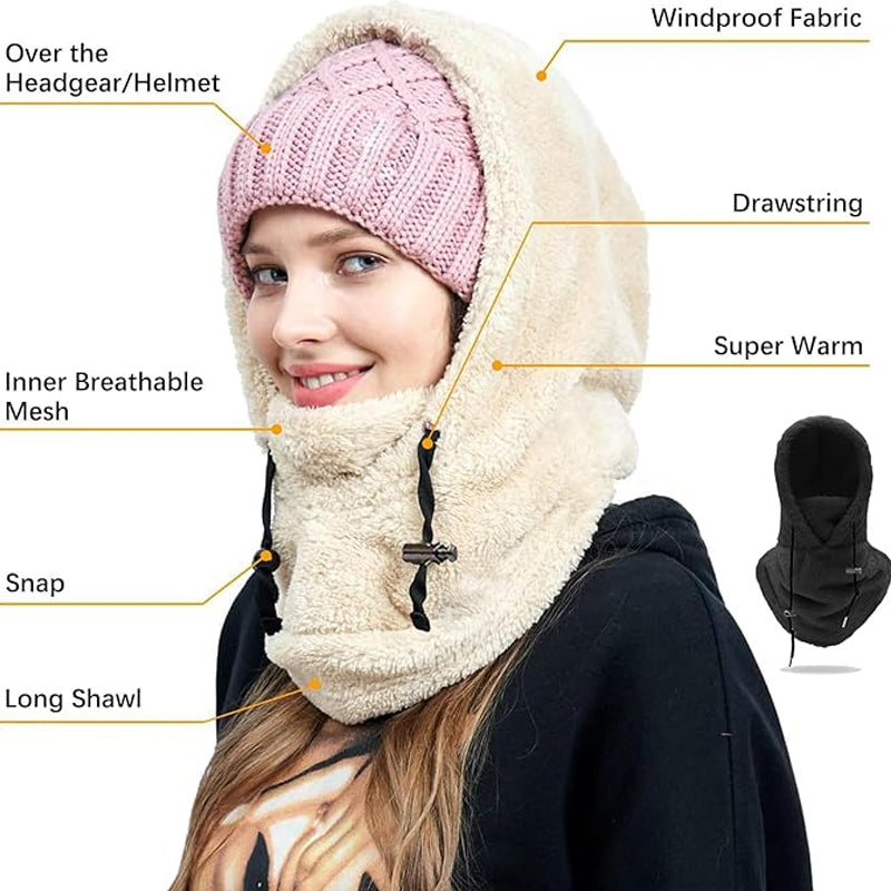 Ski -masker met Sherpa Hood