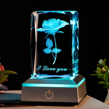 3D LED ROSE-ik hou van je