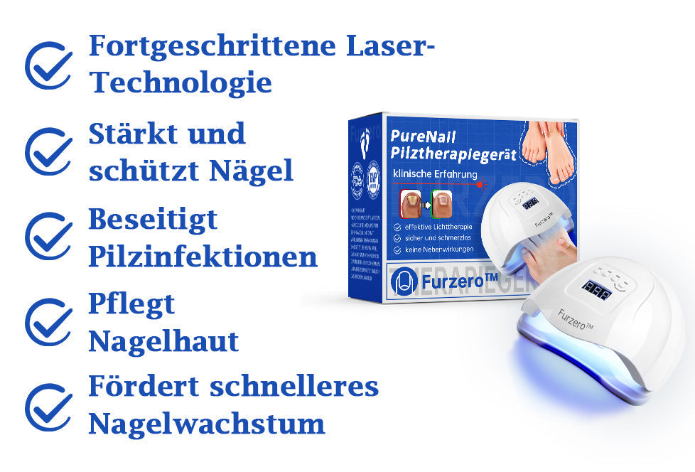 PureNail | Pilz-Lasertherapiegerät - Ihre Geheimwaffe gegen Nagelpilz