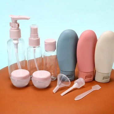 Reisflessenset voor cosmetische producten