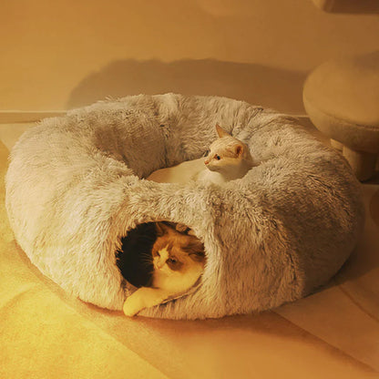 2-in-1 rond kattenbed