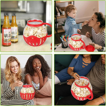 Magnetron glazen popcorn popper