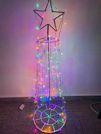 Veelkleurige LED-kerstbomen