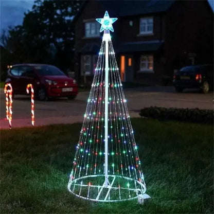 Veelkleurige LED-kerstbomen