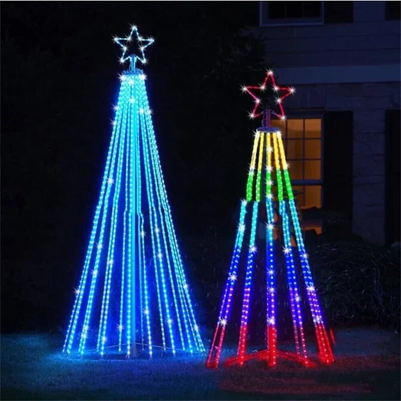 Veelkleurige LED-kerstbomen