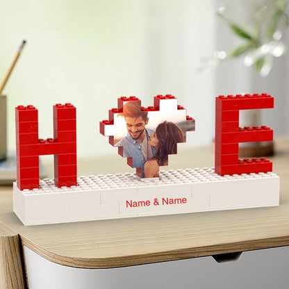 Giftofloves | Gepersonaliseerde steenpuzzels Fotoblokcadeaus voor geliefden