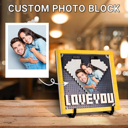 Giftofloves | Gepersonaliseerde steenpuzzels Fotoblokcadeaus voor geliefden