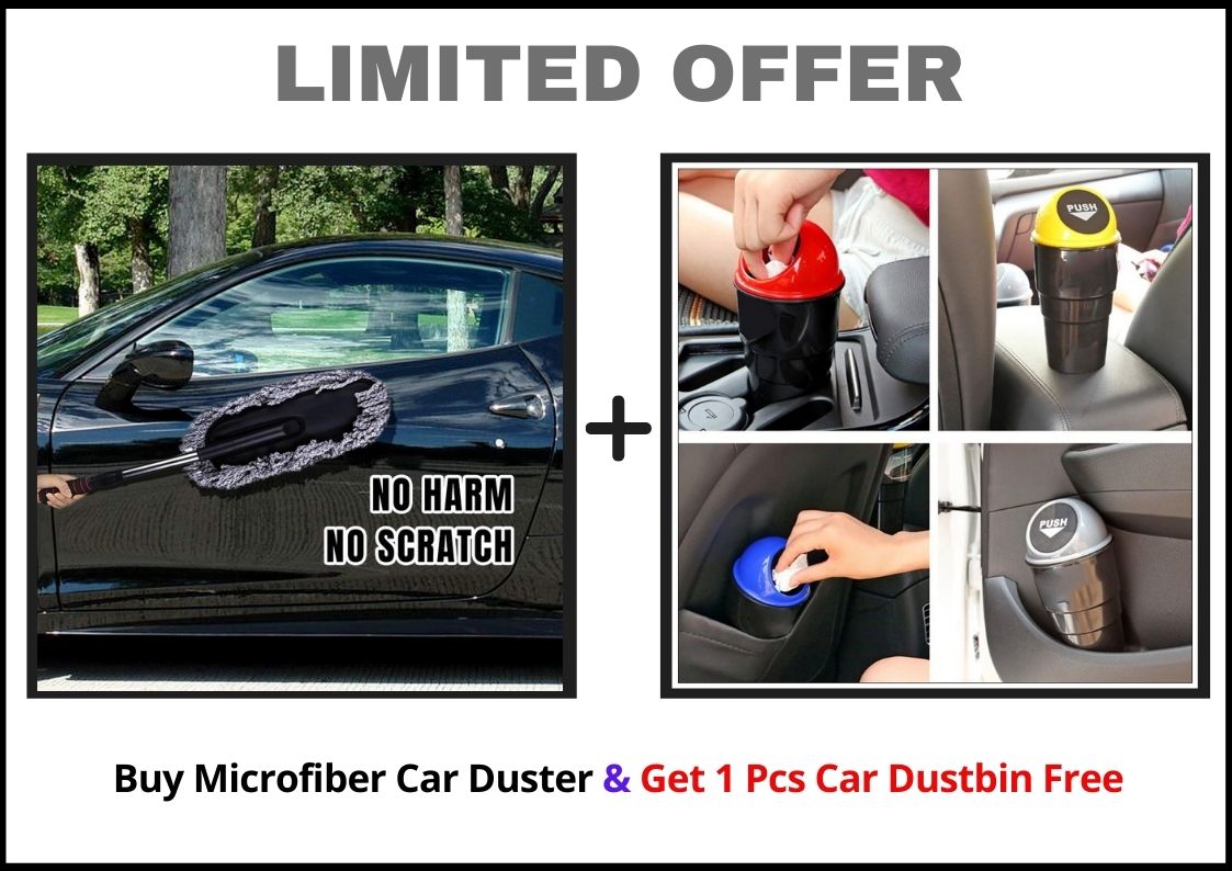 Dustwiz | MicroFiber Auto Staubwedel (1 gratis auto -afvalbak)