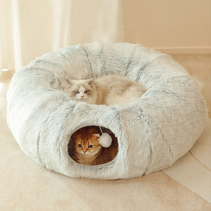 2-in-1 rond kattenbed