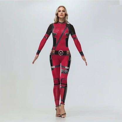 Deadpool cosplay kostuum voor vrouwen