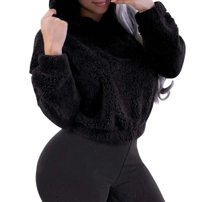 Fuzzybunny sweater met capuchon