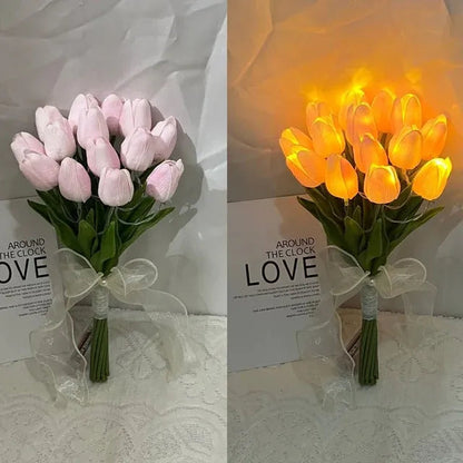 Floralluminate LED-tulpenboeket