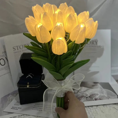 Floralluminate LED-tulpenboeket