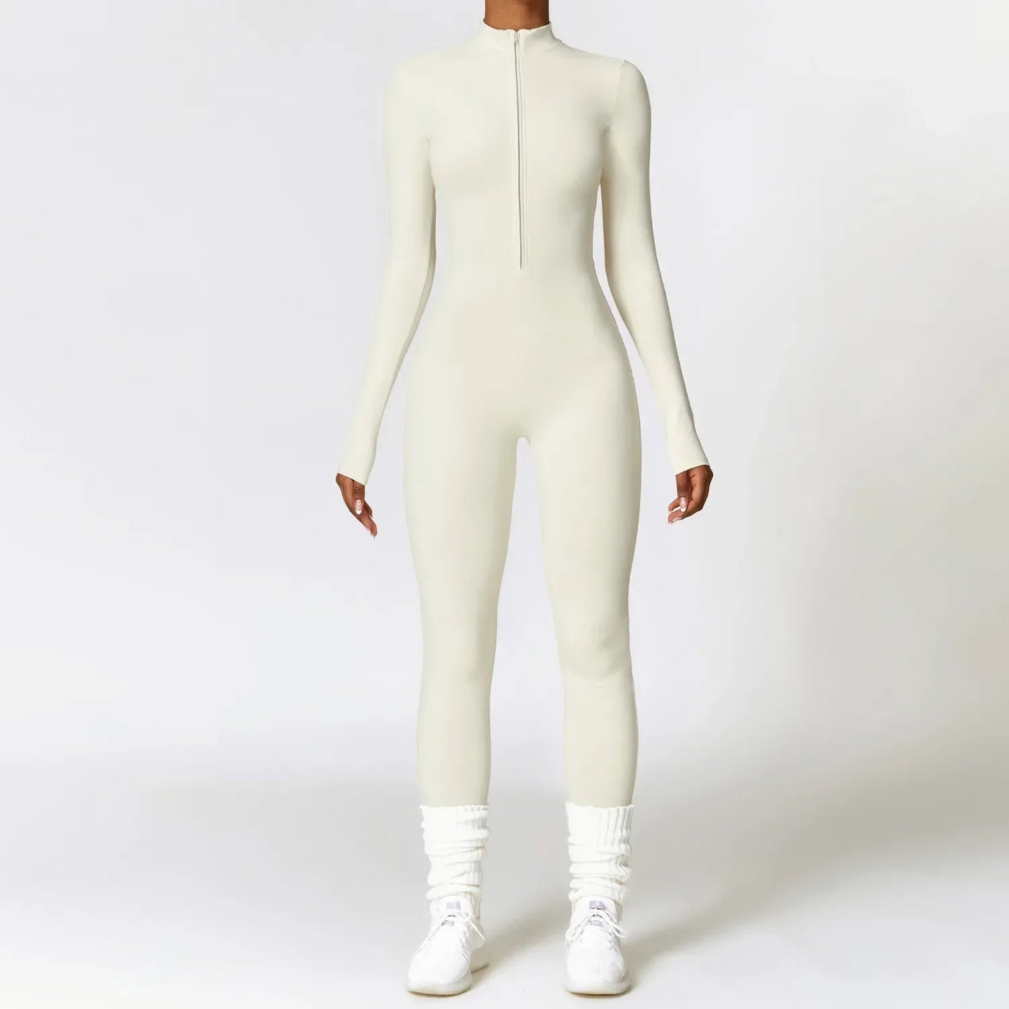 Fitness-winterjumpsuit voor dames