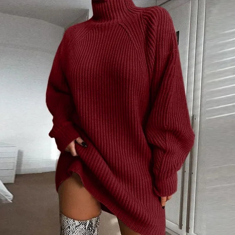 Sweaterjurk met lange mouwen