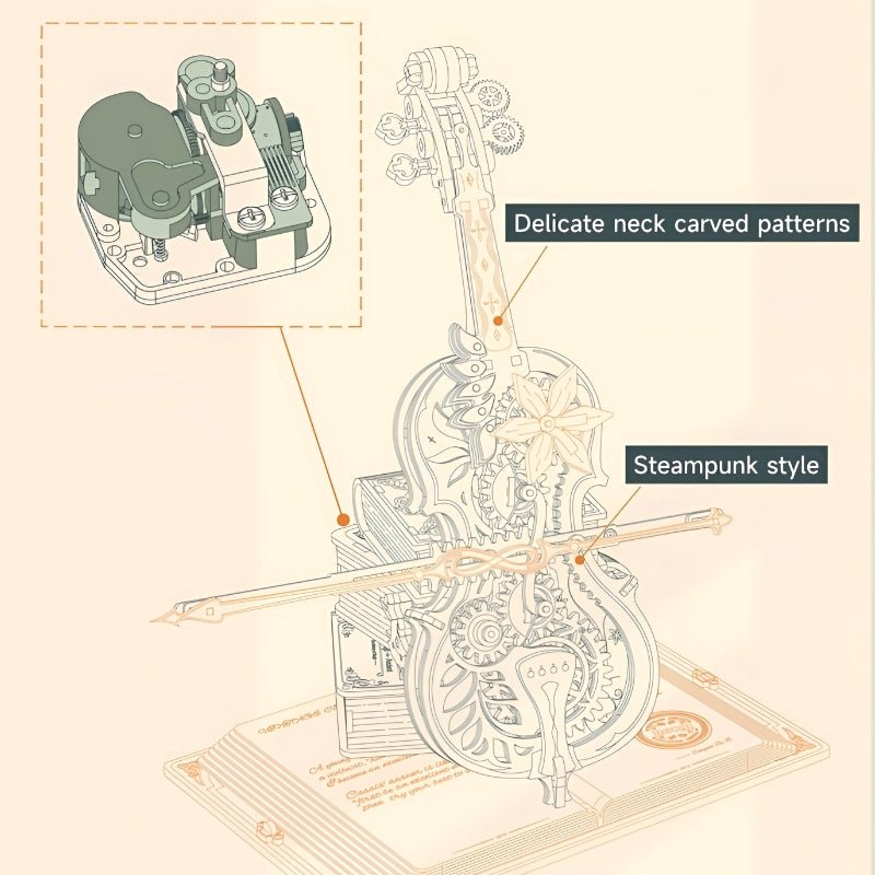 Cello muziekdoos