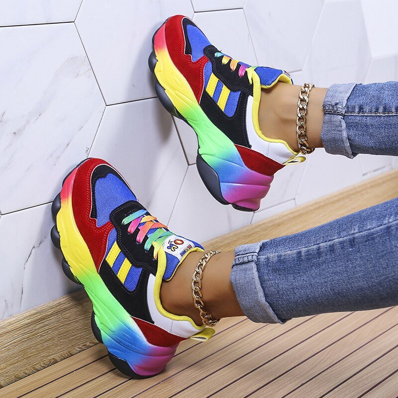 Regenboog dames sneakers