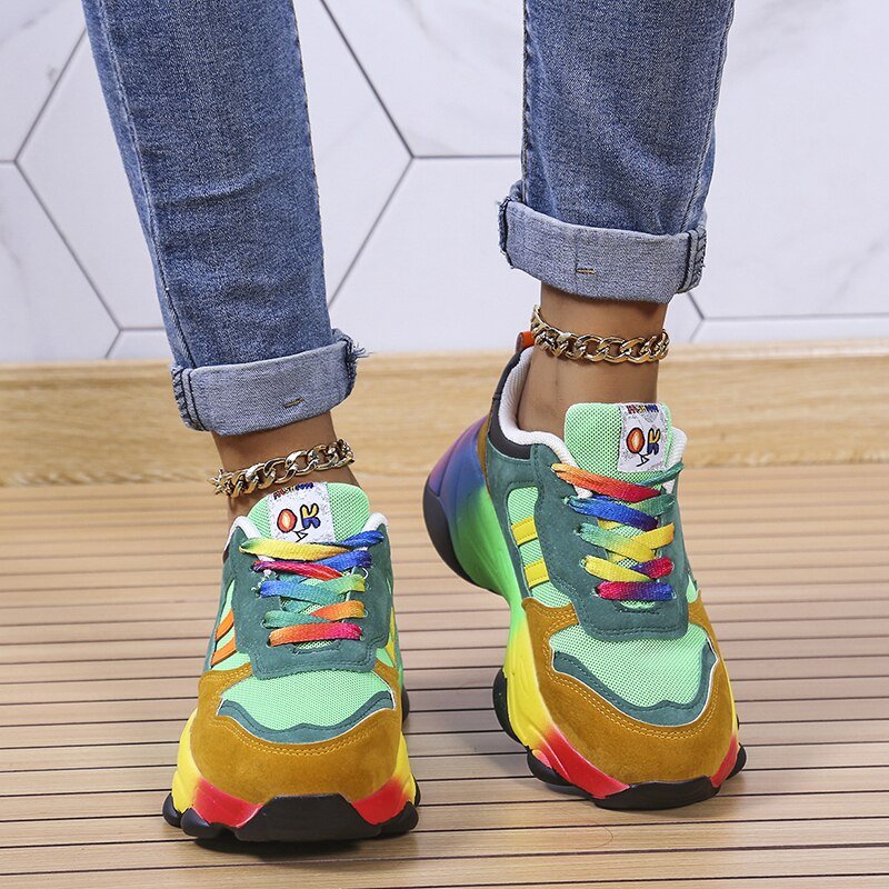 Regenboog dames sneakers